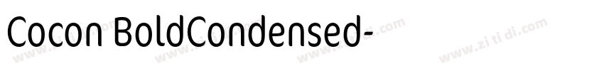 Cocon BoldCondensed字体转换